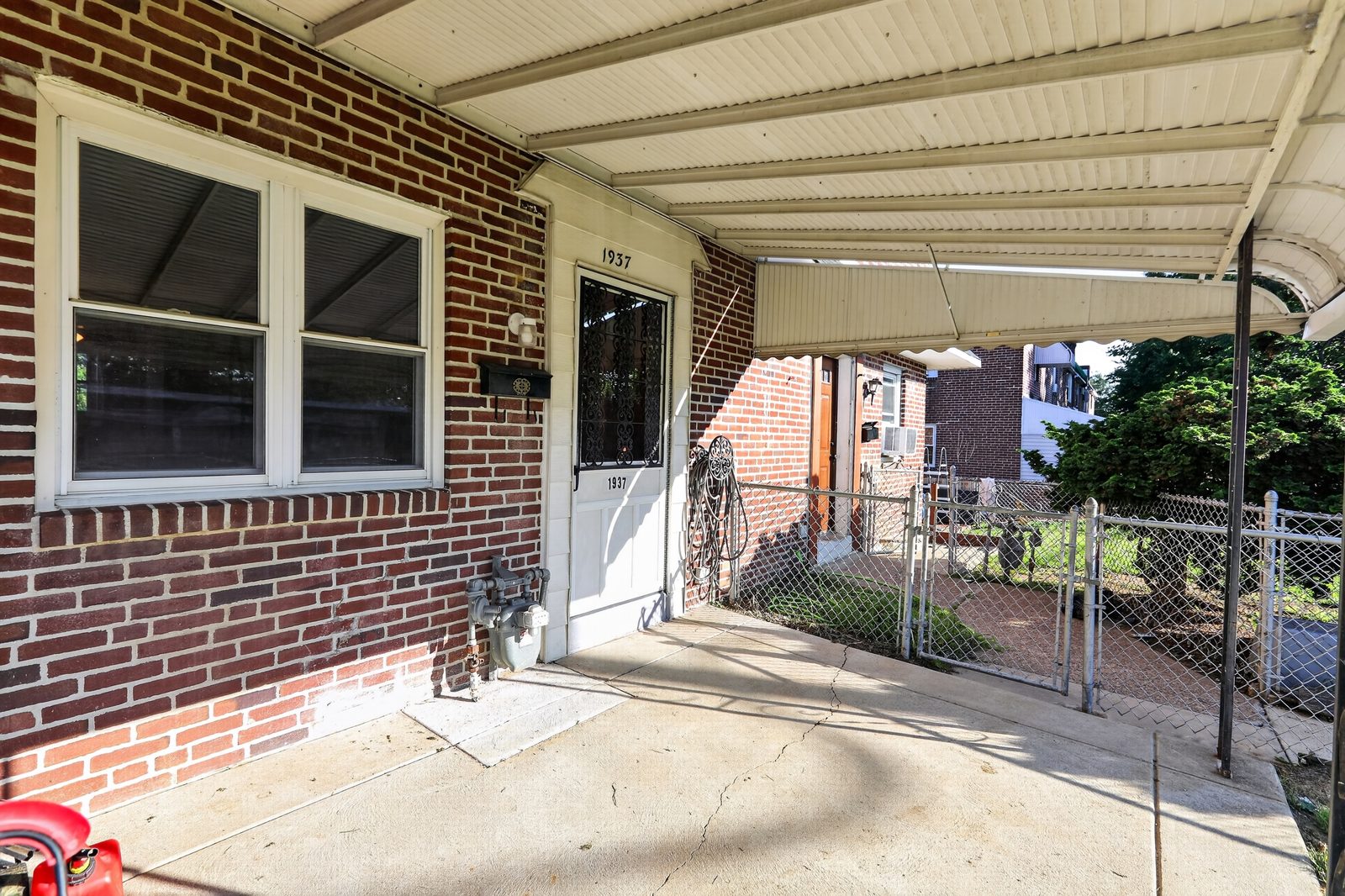 Front entry & covered patio