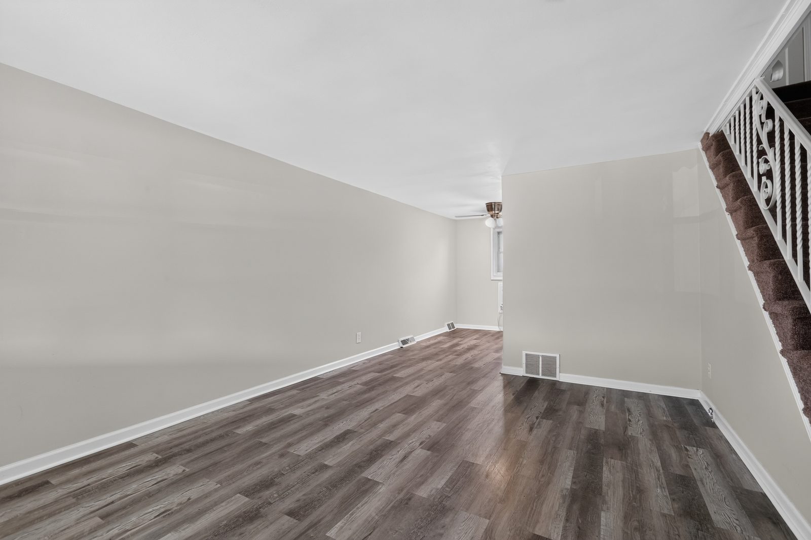 Living room — depth of the home